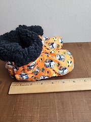 2T-4T Snoopy Halloween Slippers Plush Booties W/ Grips Peanuts Toddler