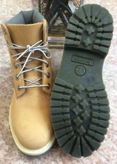 Timberland Classic Junior Vintage Wheat Leather Boots Size 5.5M #14921 EUC