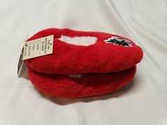 Peanuts Snoopy Christmas Slippers Snuggle Toes Non-Slip Fits Kids Shoe Sz. 4-7