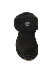 New Timberland Premium Roll Top Boot Black Nubuck Youth Girl/ Boy 1 M