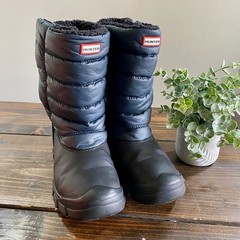 Hunter Intrepid Snow Boot Toddler / Little Kid Black Waterproof Boys 4 / Girls 5