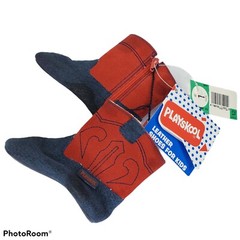 NOS NWT Vtg 90s 1993 Playskool Little Walkers Leather Boots Shoes Red Blue Sz 1