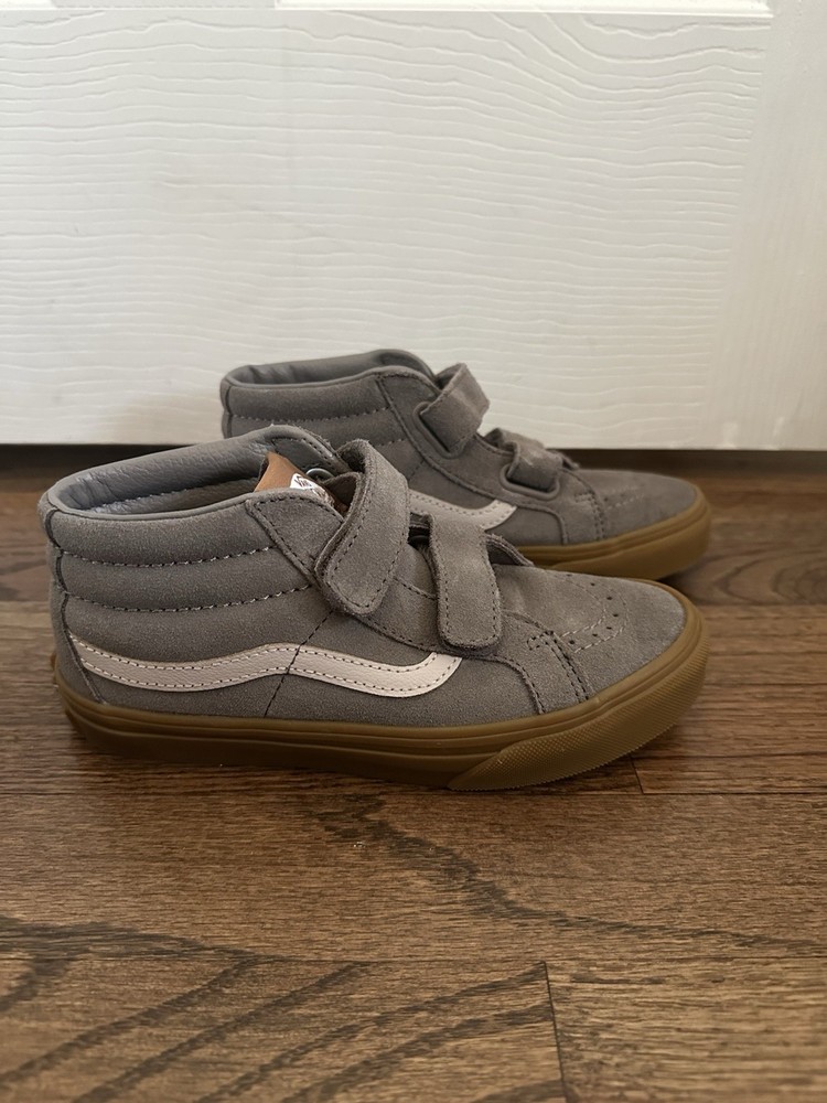 Excellent condition VANS Sk8-Mid Reissue v Kids Gum Gray Size 2