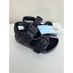 Cat & Jack Ade Sandals Toddler Size 6 Black Double Buckle Backstrap NWT
