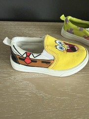 SpongeBob Square Pants and Patrick Star Kids Slip On Shoes Size 8