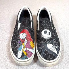 Vans Nightmare Before Christmas Low Slip On Kids Size 3 Disney Tim Burton