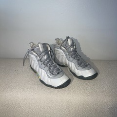 Nike Little Posite One KSA (GS) Light Smoke Grey Blue Fury CU1054-001 Sz 4.5Y
