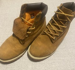 Timberland Youth Boys 5.5 Wheat Nubuck Boots 6-inch PrimaLoft 200 Hiking Work