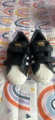 adidas Superstar CF I Hello Kitty Black White Red Kids Sneaker Hook & Loop 9.5K
