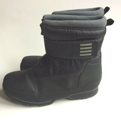 Lands End Youth Size 5m Waterproof Insulated Boot Black Hook and Loop Strap