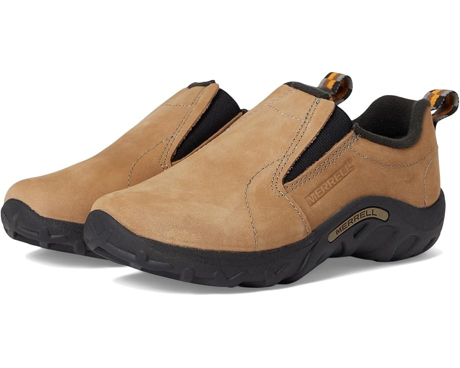 MERRELL JUNGLE MOC SHOE BROWN NUBUCK KIDS 11.5