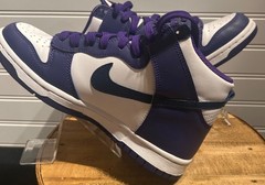 Nike Dunk HI Electro Purple Midnight Navy Size 5Y