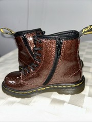 Doc Martens 1460 Pascal J Kids Size 9 Brown Shimmer Glitter Boots