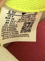 NEW Nike Air Force 1 LV8 White/Volt Sneakers DV1680-100 MSRP $95 SIZE 6.5Y AF1