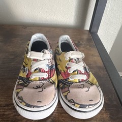 VANS x Peanuts Snoopy Multicolor Canvas Low Top Sneakers Kids US 6C