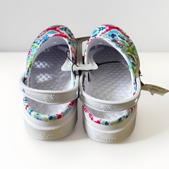 Joybees Kids Active Clogs, Washed White Tie Dye, Size J4 – NWT