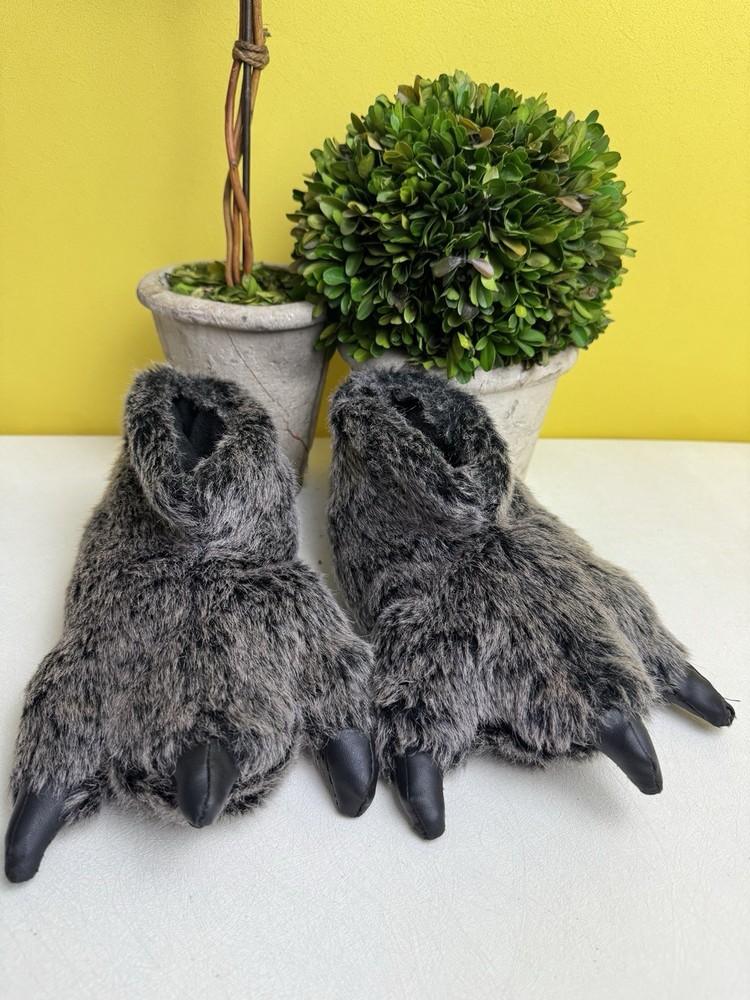 MONSTER SLIPPER “ DON’T CRY WOLFE “ CUSHIONED Kids Size Small 10/11