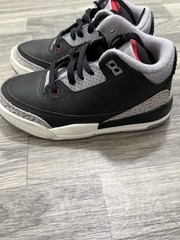 Jordan Air Jordan 3 Retro Mid Top Black Gray Red Unisex Kids 12.5C HF3978-001