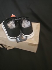 Nwb Wonder Nation Childrens Size 8 Black Sneaker