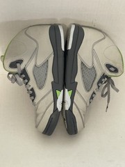 Air Jordan 5 Retro Youth Sneakers 3y Green Bean Grey DQ3735-003 Reflective