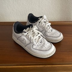 Nike Air Force 1 Low White/Black Contrast Stitching Sneakers Shoes Kids Sz 12c