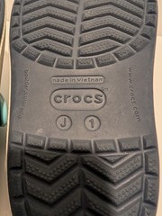 Crocs Crocband II Water Clogs Kids Children Infant Size J 1 Navy Blue Shoes