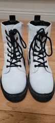 SINCERELY JULES Harley Lace Up Combat PU Leather lug soles Size 3