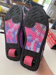 Heelys y5 Pink Purple Camo Skate Sneaker Roller-Skate Shoe Propel 2.0 UK 4