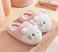 Hello Kitty Sanrio Miniso Slippers With Foam Bottoms Pink Size 3-3.5