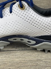 FootJoy FJ Kids Junior DNA Golf Shoes 45023 White/Navy Blue/Gray Youth Size 3M