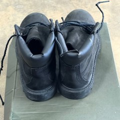Timberland Premium 6 In Waterproof Boot Kids Size 12.5 Black Nubuck Toddler Boys