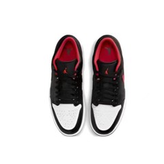 Air Jordan 1 AJ1 Low GS Kids White Toe Black Athletic Sneakers 553560-063