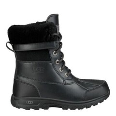 KIDS UGG BUTTE II CWR BLACK SUEDE WATERPROOF DUCK BOOT SZ 4 / 5.5 WOMEN 1098890K
