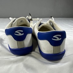 HOBIBEAR Bearfoot Shoe Kids 2.5 White Blue Gray Canvas Sneakers Unisex Lace
