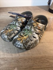 Rugged Shark Comfort Eva Clogs Youth Size 12 Camouflage Waterproof Slip On