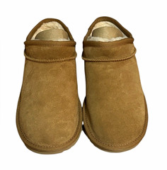 UGG Scuffette Women’s Brown Suede Shearling Slip-On Slippers US 4 EU 36