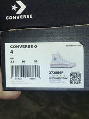 Kids Size Us 4 White brand new kids Converse High Top Shoes