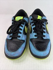 Nike Dunk Low SE GS Lets Dance Acid Wash Volt Blue Black Shoes 5Y DV1694-900