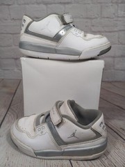Nike Jordan Flight 23 (317823-100 White / Metallic Silver Size 9 C