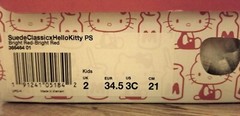 Hello Kitty x Puma Suede 50 Capsule Collection Sneakers Red/White Kids 3C