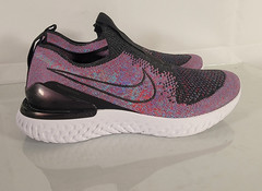 KIDS‘ NIKE EPIC PHANTOM REACT FLYKNIT GS BV1370 Black Purple Red Blue SIZE 6.5Y