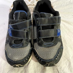 Starter Size 11 Child’s Black and Blue Hook and Loop Sneakers shoes