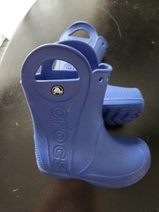 Crocs Unisex Childrens Kids Pull On Rain Boots Mud Boots Wellies Size 10