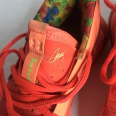 Under Armour Curry 7 ‘Sour Patch Kids’ Orange Youth Size 3.5 Women’s Size 5