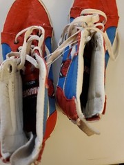 Marvel Spiderman Hi Tops W Zips By VANS Youth Sz 3 Skateboard Skate Shoes