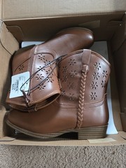 Thereabouts TH Charlee Cognac Ankle Boots US 3M