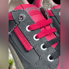 BIRKENSTOCK Kids Astee Leather Supportive ColorBlock Sneaker Shoes Regular Fit