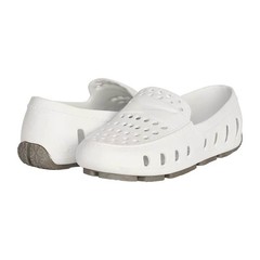 Floafers Unisex Prodigy Driver Shoe, Bright White/Harbor Mist Gray, Size C9