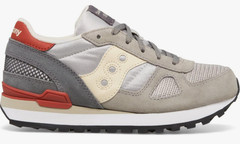 Saucony Shadow Original (Little Big Kid) Sneaker, Grey/Red, 12.5 US Unisex