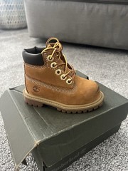 Timberland Waterproof Toddler Boots Wheat Leather Lace-Up US 5 EU 21 TB012809